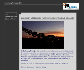 cadenasytrincajes.es: cadena acero y eslingas de poliester
Cadena de Acero 

Cadena Acero Grado 80

Cadena Acero Inoxidable

Cadena Acero Grado 100

Grilletes Crosby

Conectores Cadena

eslingas de poliester

eslingas dyneema

cinta de poliester

proteccion eslinga

cadena desbrozadora
cadena forestal
cadena transporte



