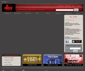 dbxpro.com: dbx® Professional Products
The professional's choice in signal processing.