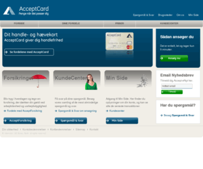 acceptcard.dk: AcceptCard - Penge når det passer dig
AcceptCard - Dit handle- og hævekort, som giver dig handlefrihed, og op til 50.000 kr. i kredit