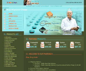 buyacyclovircheap.net: Buy Acyclovir Cheap - Order Acyclovir Caps,Pills,Tabs - FedEx Overnight Shipping
Cheap Acyclovir Online - Visa & Mastercard accepted. The lowest prices online. No prior prescription needed.