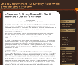 lindsayrosenwald.biz: Lindsay Rosenwald | Dr Lindsay Rosenwald Biotechnology Investor
A blog about Lindsay Rosenwalds & his businesses