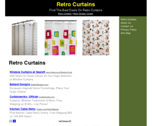 retrocurtains.org: Retro Curtains
Discover amazing Retro Curtains suppliers here!