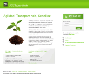 aceseguroverdecontractor.com: ACE Seguro Verde | Seguro medioambiental
Ace Seguro Verde es una cobertura destinada a la prevención de los daños medioambientales. Es un producto que se ajusta a los requisitos establecidos por la Ley 26/2007 y, por lo tanto, es un seguro adecuado para suscribir por su empresa por su relación calidad precio.