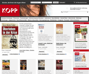 kopp-verlag.mobi: Kopp Verlag
Kopp Verlag Verlag und Fachbuchversand. Hier finden Sie die Fakten und Meinungen, die in den Mainstream-Medien tabuisiert und unterdrückt werden.