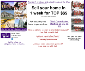 lifeandrealestate.org: lifeandrealestate home
homepage for louie papa at right at home realty.  I sell buy finance and renovate in toronto vaughan mississauga richmond hill brampton and more.  I can sell your home fast and for top dollar.