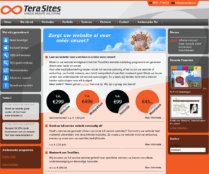 terasites.nl: Terasites websites. Wij maken het verschil!
TeraSites Unique Website Solutions. Wij maken het verschil! Professioneel, betaalbaar en exclusief! Websites met CMS. Speciaal voordeel programma voor het MKB! Mooie websites, webshop, webdesign en  zoekmachine marketing.