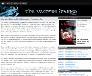 vampirediariestvshow.com: watch vampire diaries online | vampire diaries tv show | vampire diaries books
The latest scoop on The Vampire Diaries TV show.