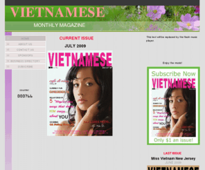 vietnamese-magazine.com: Welcome to Vietnamese Magazine  (www.vietnamese-magazine.com)
The first color magazine in Vietnamese Community in the state of New Jersey
