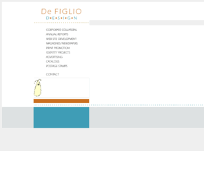 defiglio.com: De Figlio Design
Design Firm providing creative direction, innovative ideas and talented resources to address modern business needs for successful communication and sales, in print, and on the web.  Take a look and call for a project estimate.