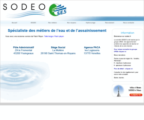 sodeo.fr: Sodéo : Accueil
SODEO, spécialiste des métiers de l'eau et de l'assainissement.