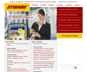 sqlceenable.com: Pocket Access - Mobile Database - Mobile Forms - Mobile Synchronization - SYWARE.com
Provider of Pocket Access, Mobile Database, Windows CE Database, Windows CE Forms, Windows CE Development, and Windows CE software