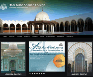 daaraisha.com: Daar Aisha Shariah College
Daar Aisha was established as an independent educational institution dedicated to the effective transmission of reliable traditional Islamic Knowledge and to spreading the light and wisdom of Prophetic truths to all who seek it.