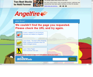 davidcanfield.net: Angelfire - error 404
Angelfire on Lycos, established in 1995, is one of the leading personal publishing communities on the Web. Angelfire makes it easy for members to create their own blogs, web sites, get a web address (domain) and start publishing online.