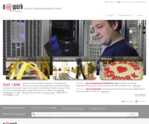 work.de: n@work : Internet Provider Webdesign Hamburg TYPO3 Webagentur
Seit 1996 gestaltet n@work funktionale Websites und sorgt für zuverlässige und schnelle Anbindungen an das Internet.