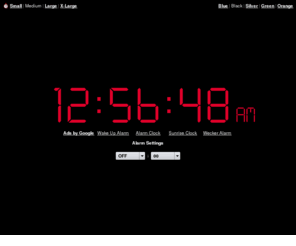 freeonlineclock.com: Online Alarm Clock
Online Alarm Clock - Free internet alarm clock displaying your computer time.