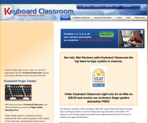 keyboardclassroom.com: Learn to Type for Children of all Abilities :: Keyboard Classroom
Keyboard Classroom teaches typing skills to children with and without learning disabilities in fast one-minute sprints, quickly developing speed and accuracy. When a child can type fast without thinking about where their fingers are, they can concentrate on the words they will use to express their thoughts. It’s a life-long learning skill. 