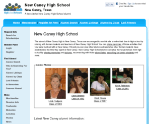 newcaneyhighschool.net: New Caney High School
New Caney High School is a high school website for New Caney alumni. New Caney High provides school news, reunion and graduation information, alumni listings and more for former students and faculty of New Caney High in New Caney, Texas