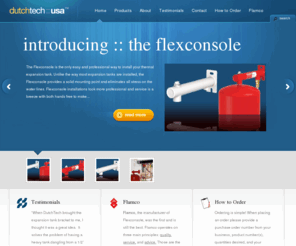 dutchtechusa.com: DutchTech USA | Distributor of Flexconsole Plumbing & Heating Products
