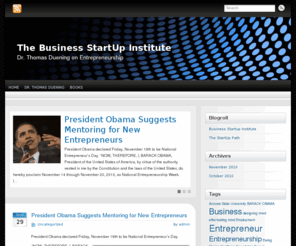 thebusinessstartupinstitute.com: Dr. Thomas Duening on Entrepreneurship » The Business StartUp Institute
