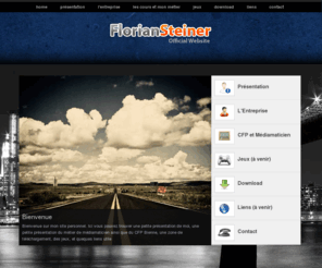 florian-steiner.ch: Florian Steiner - Mediamaticien :: Accueil
Site internet de Florian Steiner. En apprentissage de Médiamaticien à iomedia, Lausanne.  Jeux, téléchargements, description du métier de médiamaticien, et du CFP.  