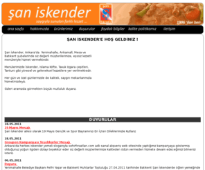 saniskender.com: Şan İskender - Saygıyla sunulan farklı lezzet ...
Şan İskender