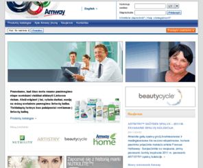 amwaylithuania.com: Amway (lt) - Poznajcie wszystkie wiodące marki firmy Amway dla zdrowia, urody i dla domu.
Możliwości biznesowe Amway i sklep internetowy Amway w Polsce. Wysokiej jakości witaminy, minerały i suplementy diety marki NUTRILITE, produkty do pielęgnacji skóry i kosmetyki kolorowe marki ARTISTRY, produkty do prania i czyszczenia w zasięgu jednego kliknięcia.