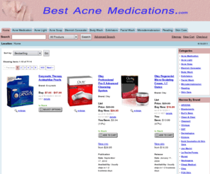 best-acne-medications.com: best-acne-medications.com: | Find Acne medications at low prices and with quick shipping.
Acne medications to help clear your skin. (Page 1)