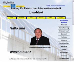 elektroinnung-landshut.de: Innung für Elektro- und Informationstechnik Landshut
Lokale - Regionale Vertretung des Elektrohandwerks in Landshut