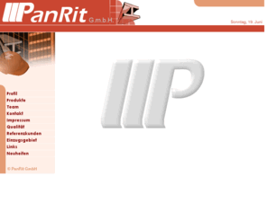 panrit.com: PanRit G.m.b.H.
Die Panrit GmbH vertreibt Paneele und Fertigbauteile für Industriegebäude und arbeitet eng mit der Firma Italpannelli zusammen. Italpanneli ist einer der führenden Hersteller von Sandwichpaneelen mit Firmensitz in Ancarano (Italien). Im Jahre 2000 wurden rund 4 Millionen m2 produziert.