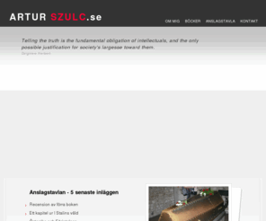 arturszulc.se: Författare Artur Szulc
Författare Artur Szulc