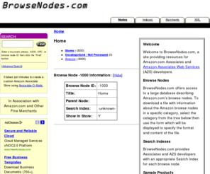 browsenodes.com: Download Browse Nodes for Amazon.com AWS
$Description