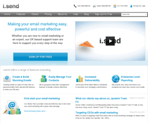 isend.co.uk: Email Marketing Company & Software | i.Send
Email marketing software from i.send allows you to create, send & track your bulk email campaign. UK's award winning email marketing company.