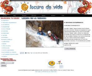 locuradevida.com: Deportes de Aventura, descenso de barrancos, senderismo, rafting,  multiaventura, turismo, Huesca, ferratas, actividades, naturaleza
Deportes de Aventura en Huesca