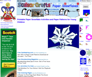 snowflakekirigami.com: A  Paper Snowflake patterns for Children, Easy instructions, science classification template paper crafts | Paper Snowflakes For Young Children
paper snowflakes children can make to help teach concepts of math, science and symmetry. Educational and Free Frugal Christmas craft and gift ideas. Symmetrical Snowflake designs are great for teaching math to children k-12