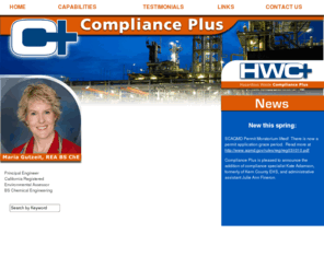 compliance-plus.net: Compliance Plus - Hazardous Waste Compliance Plus
Compliance Plus will help you solve your environmental compliance problems thoroughly, rapidly, and affordably