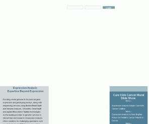 expressionanalysis.com: Expression Analysis
RNA profiling and DNA genotyping services - Leading provider for microarrays in clinical trials