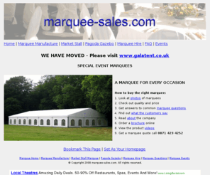 ajmwholesale.co.uk: Marquee Sales Manufacture and Hire for Wedding or Garden Party.
Marquee Sales Manufacture and Hire, Marquees Delivered Next Day Nationwide in UK, Highlighting your Special Occasion