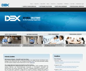 dexeurope.com: DEX - Optimal Solutions for the Technology Supply Chain
DEX provides supply chain services and consulting, including high-tech product repair and value engineering, reverse logistics software solutions, and global parts procurement.