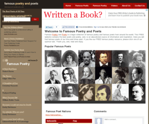 famouspoetryandpoets.com: Famous Poetry and Poets
A collection of famous poetry and poets.