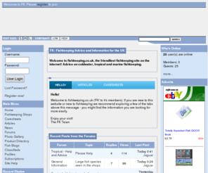 caresheets.co.uk: Fishkeeping - Resources for UK Fishkeepers
Advice for tropical, coldwater and marine fishkeeping. Fish, tanks, plants - your questions answered.