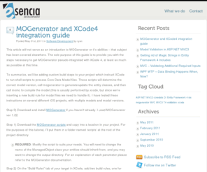 esenciadev.com: Esencia Development | thoughts and solutions from software craftsmen		Esencia Development | thoughts and solutions from software craftsmen
Esencia Development has a proven ability to deliver software services tailored to meet our clients needs. Whether it’s your core business web application, improving your software teams’ development processes, or the iPhone app idea of the year, we have the skills and experience to get you to your goals.