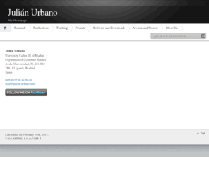 julian-urbano.net: Julián Urbano | Homepage
Homepage of Julián Urbano, PhD student and Graduate Teaching Assistant in Computer Science.