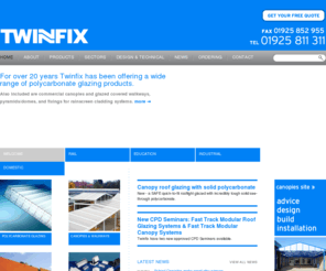 twinfix.net: Polycarbonate Roofing, Polycarbonate Glazing - Twinfix
For over 20 years twinfix has been offering a wide range of polycarbonate glazing products, including polycarbonate roofing and glazing bars