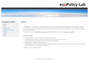 ecopolicy-lab.org: Mission | www.ecopolicy-lab.org
