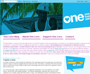 oneloveadvocates.com: Blogger: Blog not found
Blogger is a free blog publishing tool from Google for easily sharing your thoughts with the world. Blogger makes it simple to post text, photos and video onto your personal or team blog.