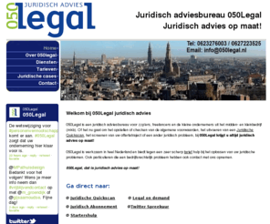 050legal.com: Juridisch adviesbureau 050Legal - Juridisch advies op maat
050Legal is een juridisch adviesbureau voor ZZP'ers, freelancers en het midden- en kleinbedrijf. 050Legal is juridisch advies op maat.