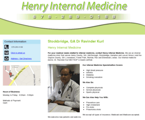 henryinternalmedicine.com: Dr Ravinder Kurl Stockbridge, GA - Henry Internal Medicine
Henry Internal Medicine provides Internal Medicine to Stockbridge, GA. Call  678-289-0188 For More Details.