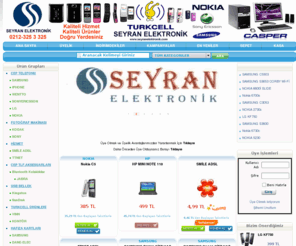 seyranelektronik.com: SEYRAN ELEKTRONKe   Ho Geldiniz
Seyran Elektronik Online sat, sanal maaza,turkcell,smilea adsl,ttnet,casper,nokia,samsung,lg,wentto,jabra,a4tech,karel,vnn,