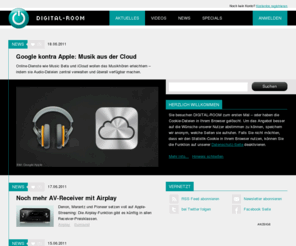 digital-room.com: DIGITAL-ROOM | Das Internet-Magazin für Audio, Video, Foto, Handy und Computer
Das Web-TV-Programm für Technik-Themen: Tipps, Tricks und Trends aus den Bereichen Audio, Video, Foto, Handy und Computer.