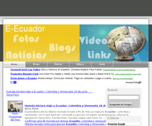 e-ecuador.com: E-Ecuador - Noticias, Fotos y Videos de Ecuador e-ecuador.com
E-Ecuador.com